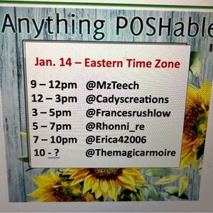 Telling like it is !Anything Poshable flyer / Telling like it is